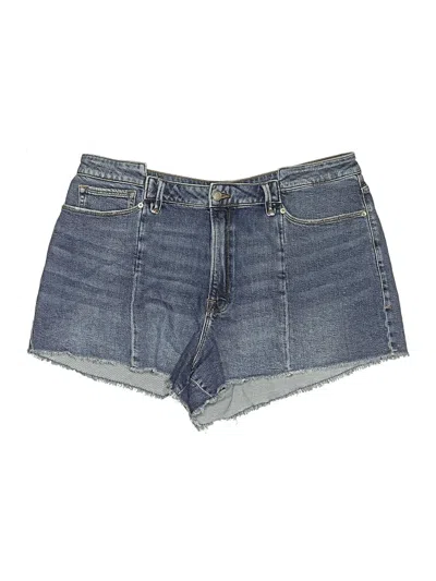 Pre-owned Good American Denim Shorts In Blue