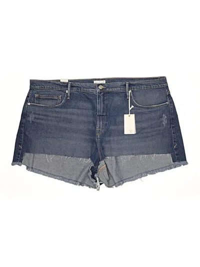 Pre-owned Good American Denim Shorts In Blue
