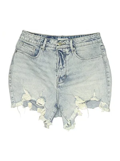 Pre-owned Good American Denim Shorts In Blue