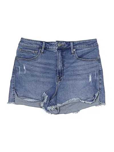 Pre-owned Good American Denim Shorts In Blue