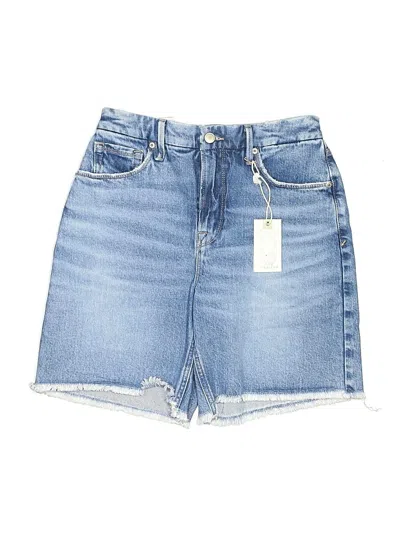 Good American Cutoff Denim Shorts In Black