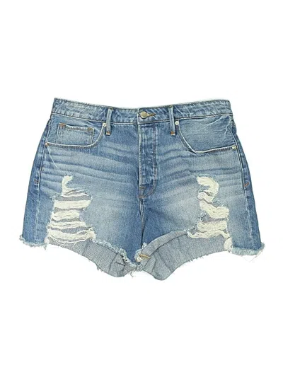 Pre-owned Good American Denim Shorts In Blue