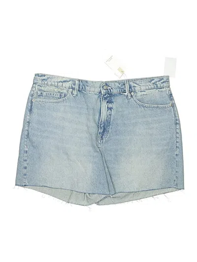 Pre-owned Good American Denim Shorts In Blue