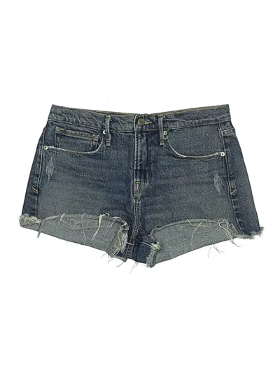 Pre-owned Good American Denim Shorts In Blue
