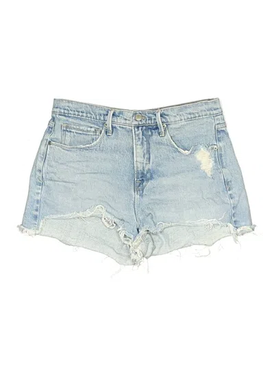 Pre-owned Good American Denim Shorts In Blue