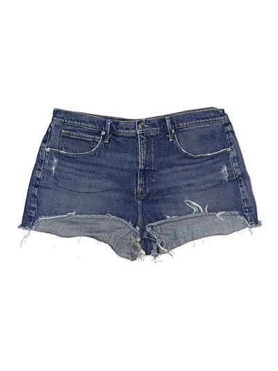 Pre-owned Good American Denim Shorts In Blue