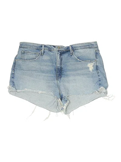 Pre-owned Good American Denim Shorts In Blue
