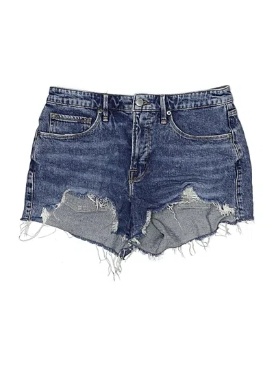 Pre-owned Good American Denim Shorts In Blue