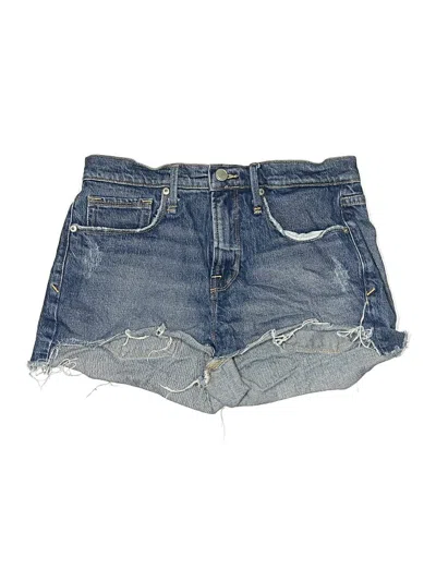 Pre-owned Good American Denim Shorts In Blue