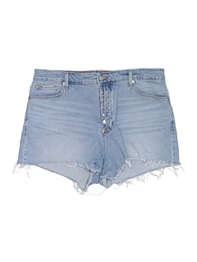 Pre-owned Good American Denim Shorts In Blue