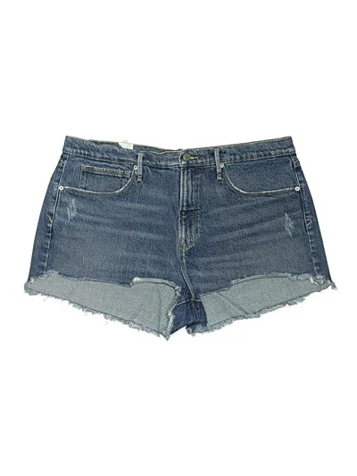 Pre-owned Good American Denim Shorts In Blue