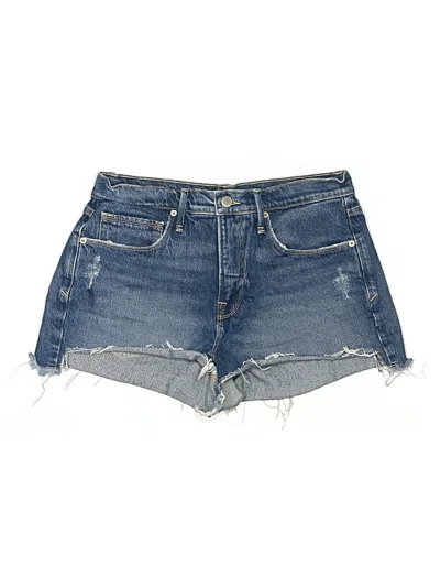 Pre-owned Good American Denim Shorts In Blue