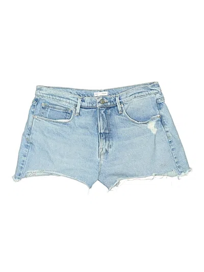 Pre-owned Good American Denim Shorts In Blue