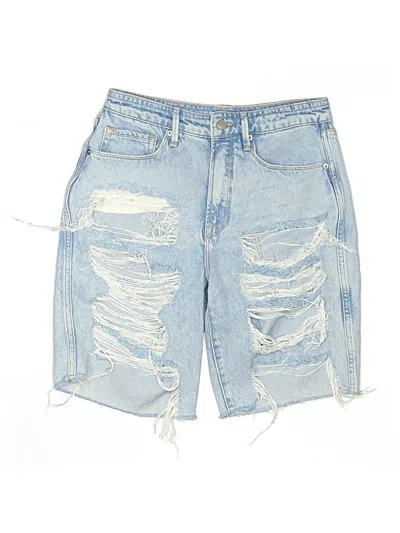 Pre-owned Good American Denim Shorts In Blue