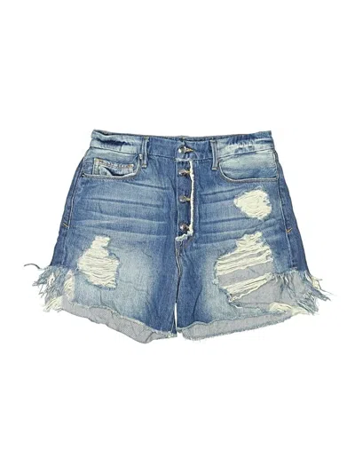 Pre-owned Good American Denim Shorts In Blue