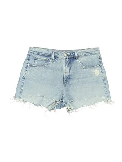 Pre-owned Good American Denim Shorts In Blue