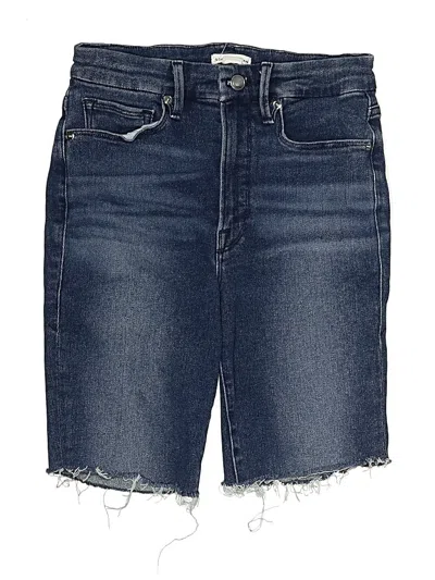 Pre-owned Good American Denim Shorts In Blue