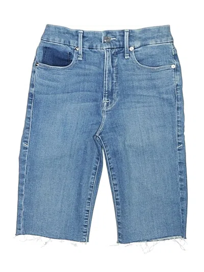 Pre-owned Good American Denim Shorts In Blue