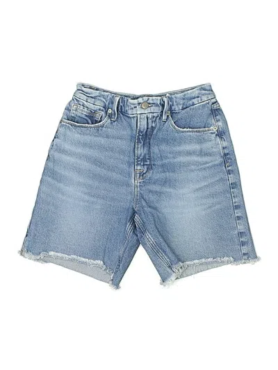 Pre-owned Good American Denim Shorts In Blue