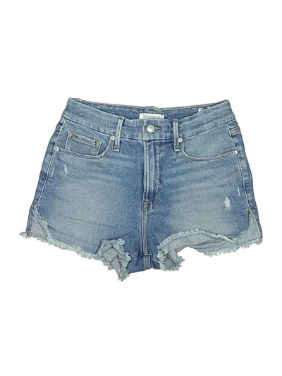 Pre-owned Good American Denim Shorts In Blue