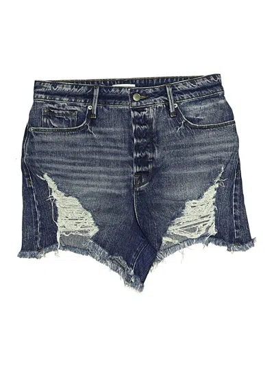 Pre-owned Good American Denim Shorts In Blue