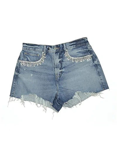 Pre-owned Good American Denim Shorts In Blue