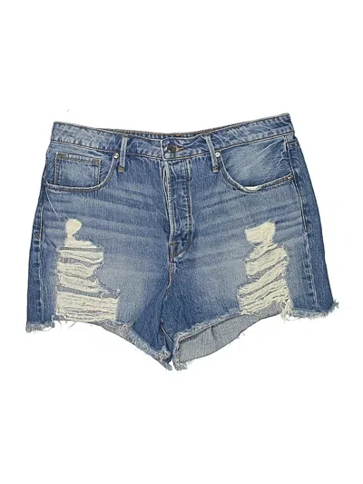 Pre-owned Good American Denim Shorts In Blue