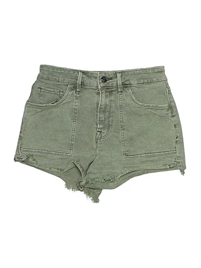 Pre-owned Good American Denim Shorts In Green