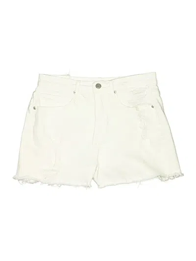 Pre-owned Good American Denim Shorts In Ivory