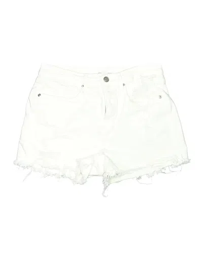 Pre-owned Good American Denim Shorts In White
