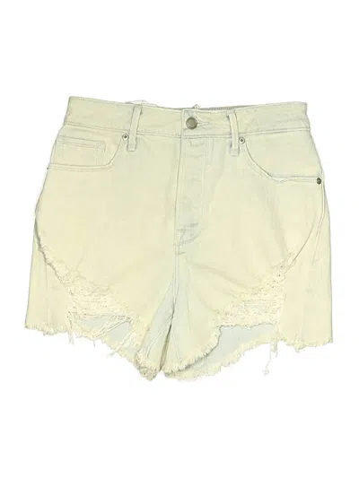 Good American Denim Shorts In Yellow