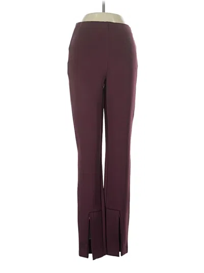 Pre-owned Good American Dress Pants In Burgundy