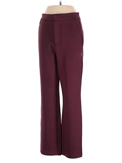 Pre-owned Good American Dress Pants In Burgundy