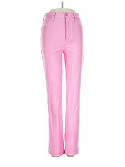Pre-owned Good American Dress Pants In Pink