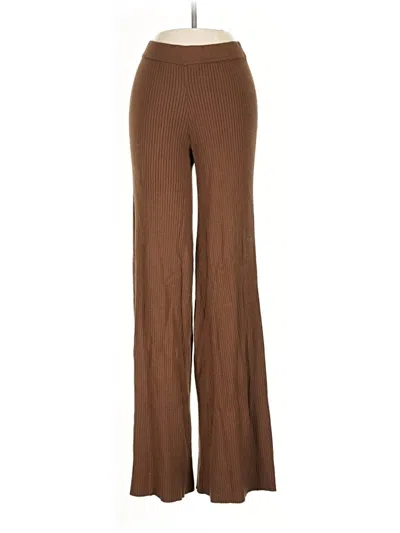 Pre-owned Good American Dress Pants In Tan
