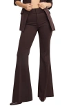 Good American Essential Flare Leg Pants In Brown
