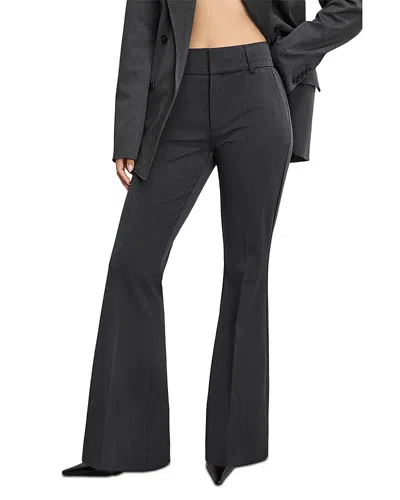 Good American Essential Suiting Flare Trousers In Black
