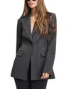 Good American Essential Suiting Sculpted Blazer In Gray