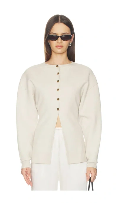 GOOD AMERICAN EXAGGERATED SLEEVE CARDIGAN