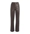 Good American Better Than Leather Faux Leather Good Icon Pants In Brown