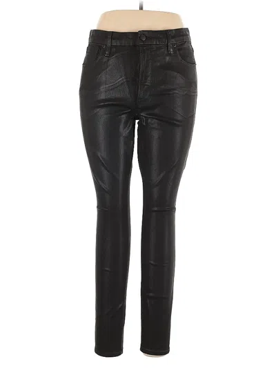 Pre-owned Good American Faux Leather Pants In Black
