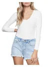 Good American Feel Good Scoop-neck Cotton-blend Jersey Body In White