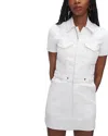 Good American Fit For Success Denim Utility Dress In White