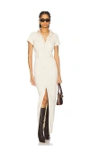 Good American Fit For Success Maxi Dress In Cream