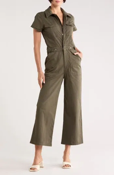 Good American Fit For Success Palazzo Jumpsuit In Green