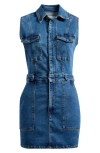Good American Fit For Success Sleeveless Mini Dress In Indigo In Indigo594