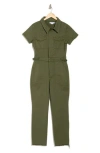 Good American Fit For Success Straight Leg Denim Jumpsuit In Fatigue001
