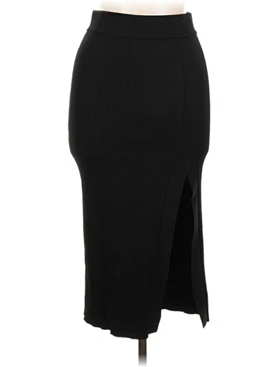 Pre-owned Good American Formal Skirt In Black