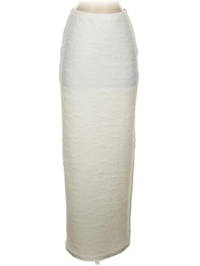 Pre-owned Good American Formal Skirt In Ivory