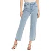 Good American 90s Duster Straight Leg Jeans In Blue
